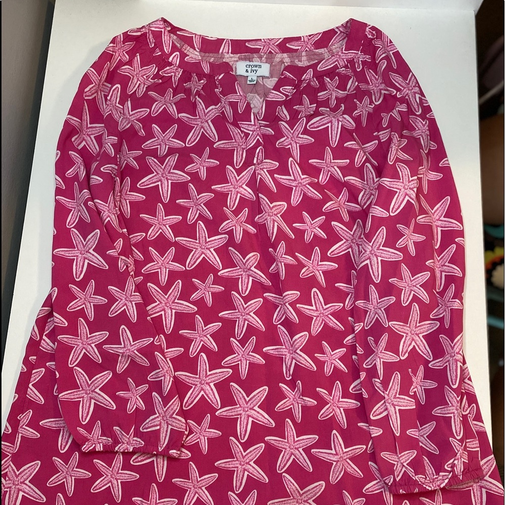 girls size large crown and ivy shirt, with tags!